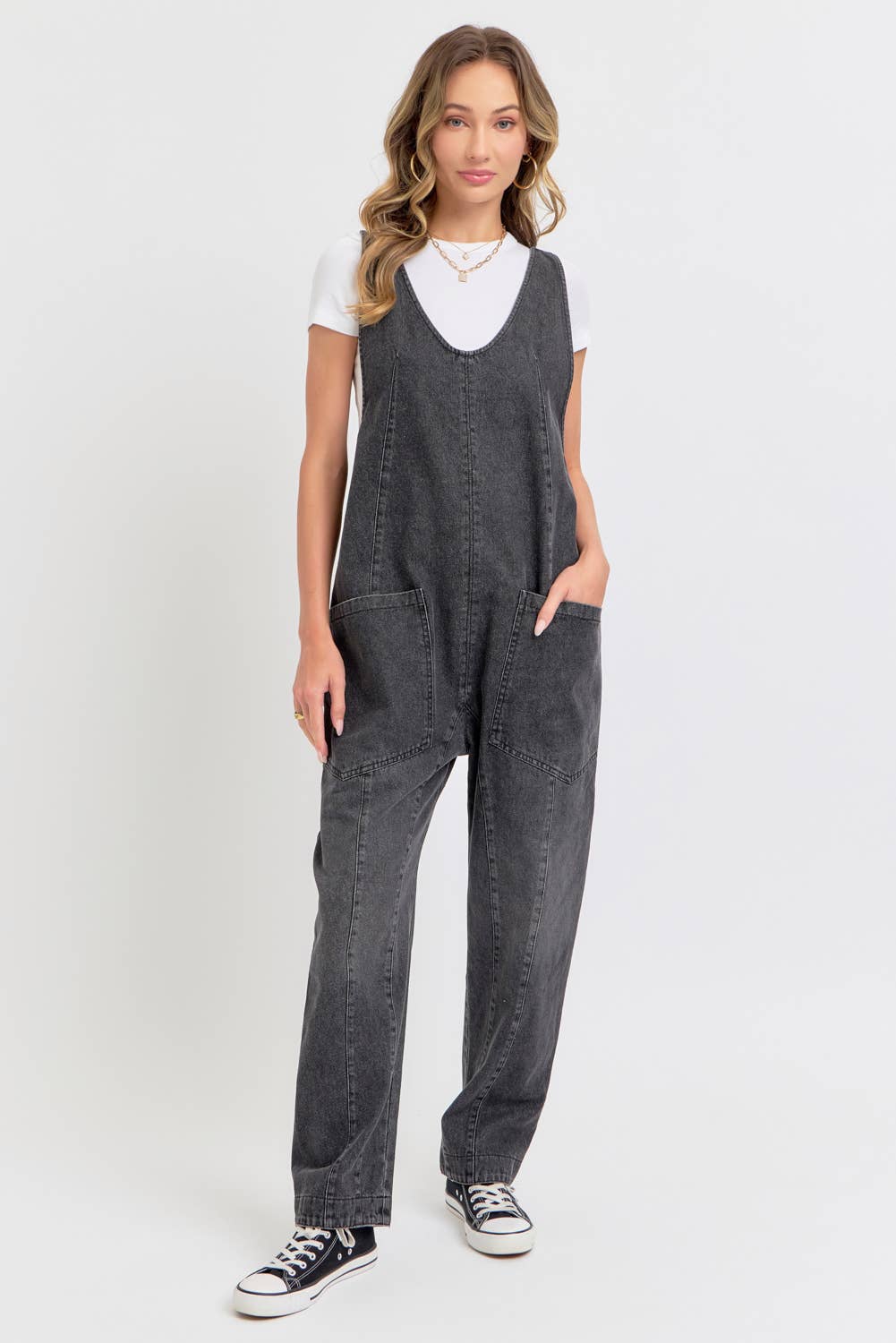 BESTSELLER ONE-AND-DONE DENIM JUMPSUIT