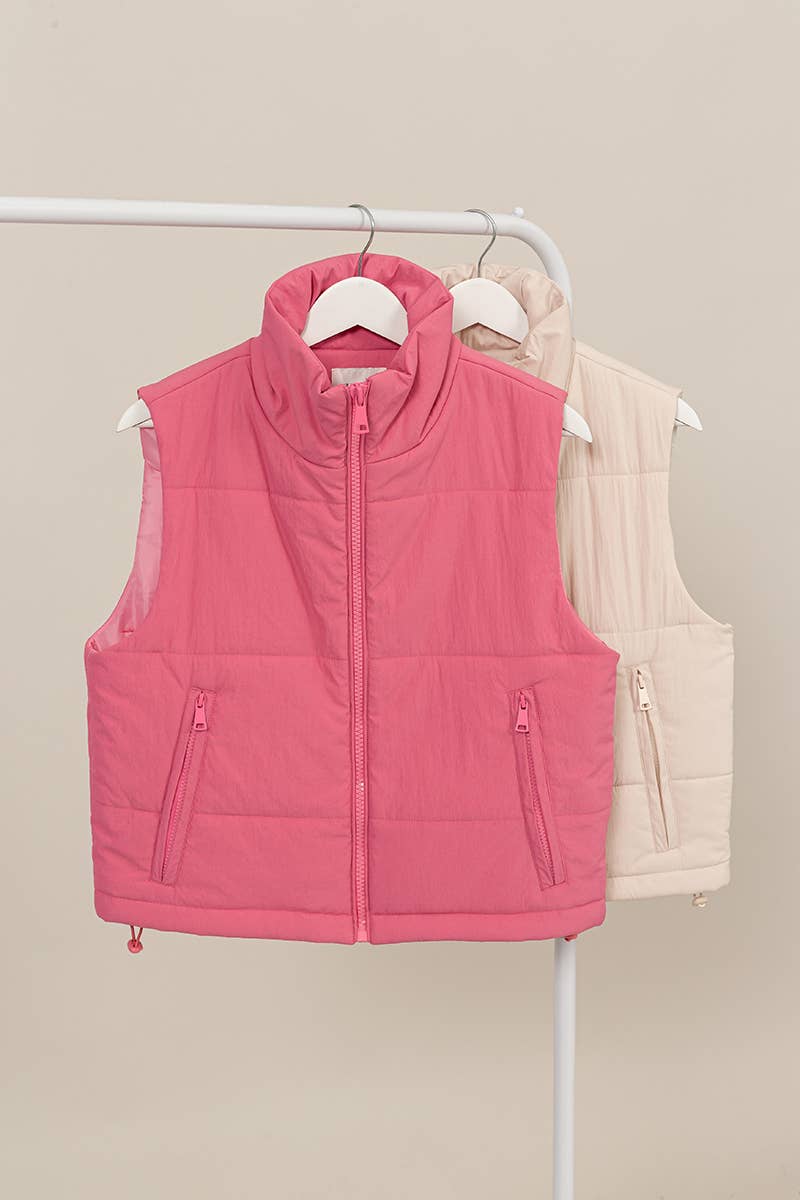 Puffer Vest With Zipper