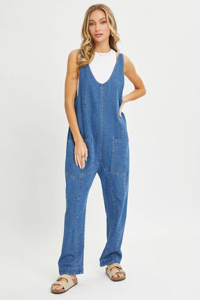 BESTSELLER ONE-AND-DONE DENIM JUMPSUIT