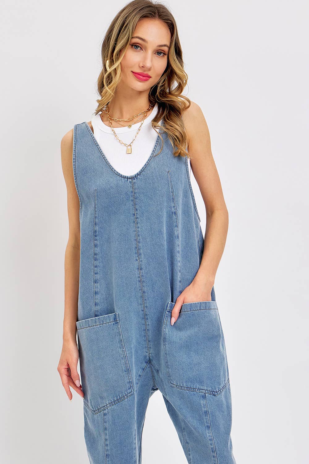 BESTSELLER ONE-AND-DONE DENIM JUMPSUIT