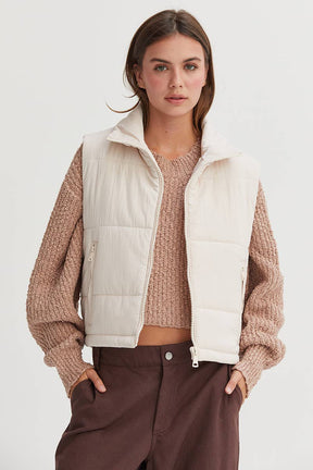 Puffer Vest With Zipper