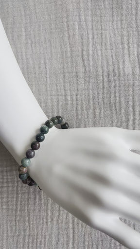 Ocean Jasper Bracelet on wrist - video