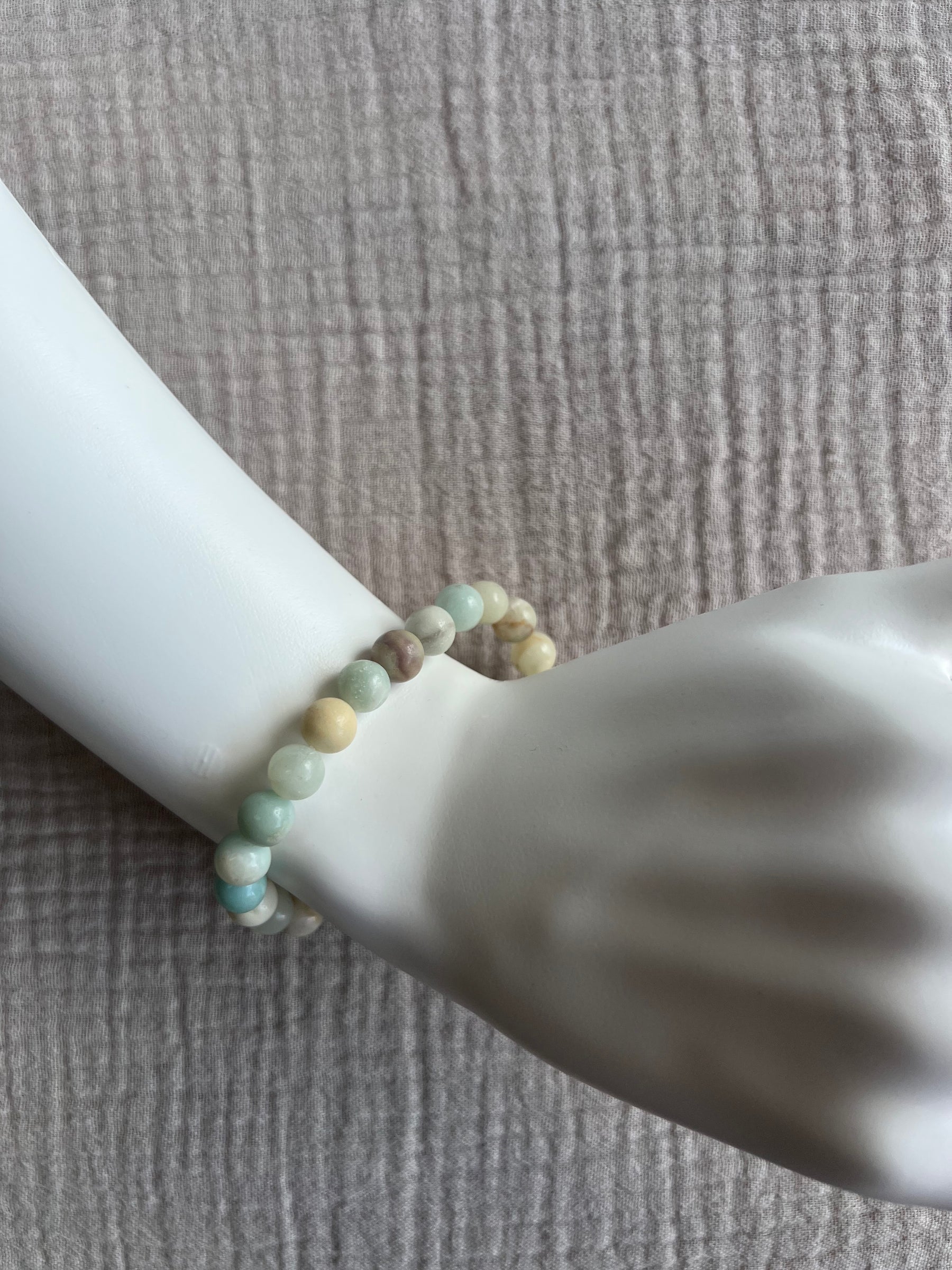 Amazonite Bracelet on wrist - light