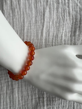 Carnelian Bracelet on wrist