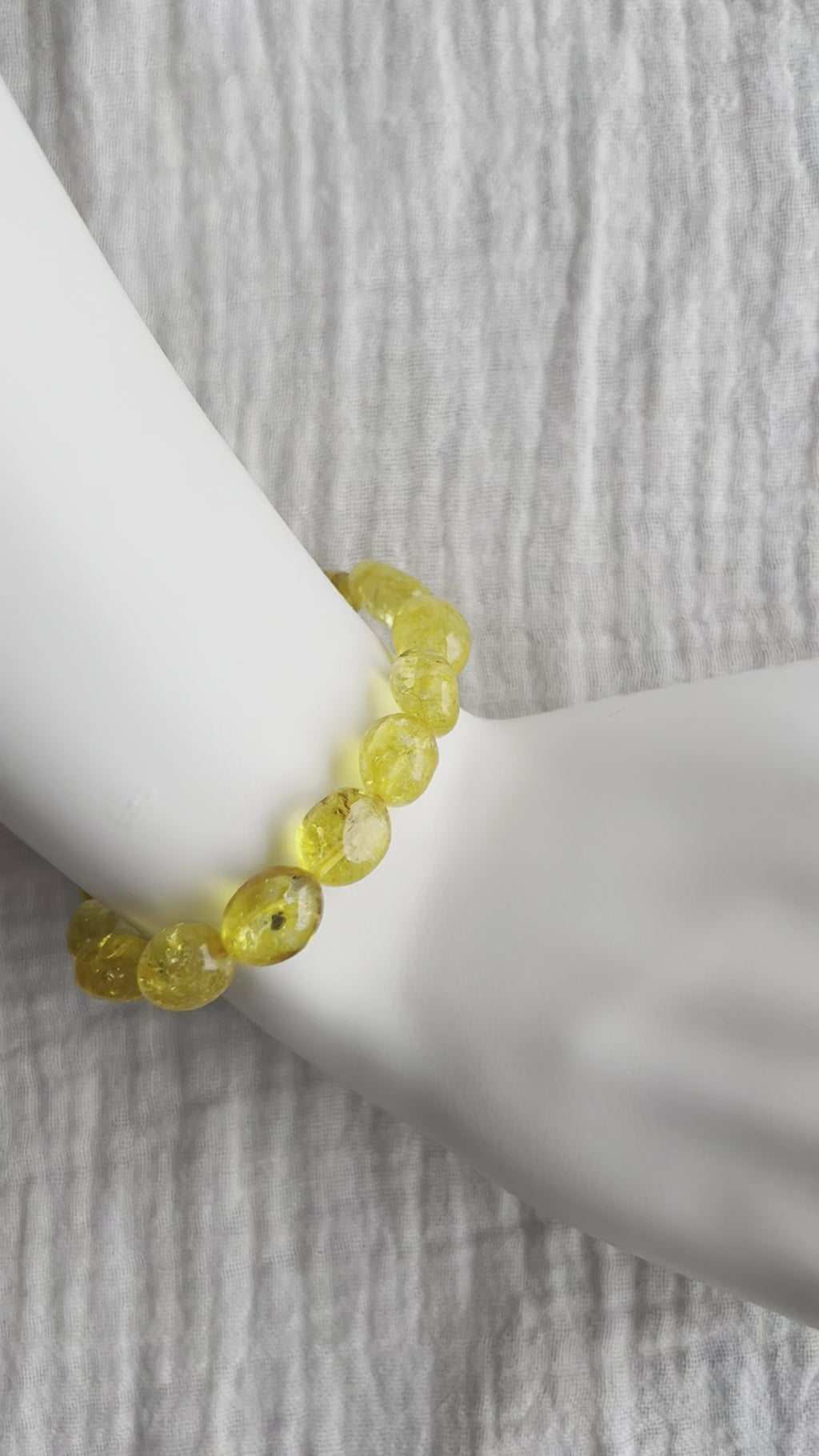 Citrine Bracelet on wrist - video